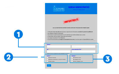 Proceso de agrega administrativa 2020