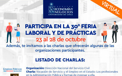 Inscríbete en las charlas de organizaciones