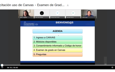 Registro capacitación y charla – Examen de Grado IC. Lic. en Cs. Económicas
