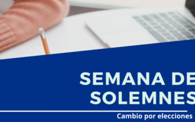Modificación semana de solemnes