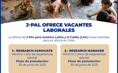 J-PAL ofrece vacantes laborales