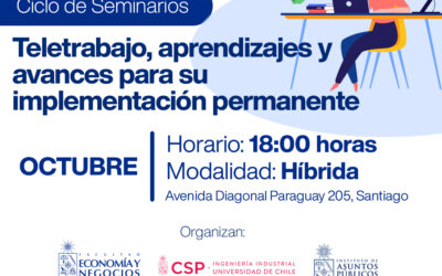 Ciclo de Seminarios «Teletrabajo, aprendizajes y avances para su implementación permanente»