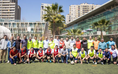 Ex jugadores de la selección de fútbol FACEA (hoy FEN) despidieron al profesor Carlos Medina Vallejo