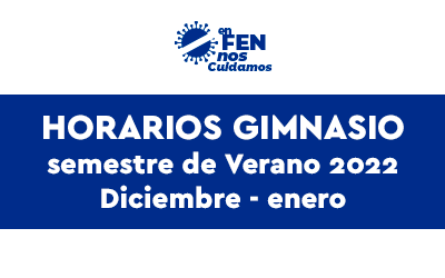 Nuevos horarios Gimnasio FEN