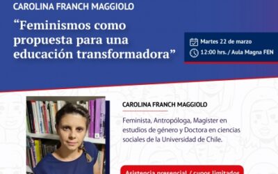 Charla “Feminismos como propuesta para una educación transformadora”