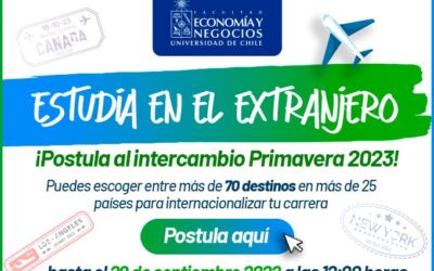 ¡Postula al intercambio Primavera 2023!