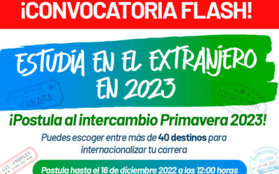 Convocatoria flash al intercambio 2023