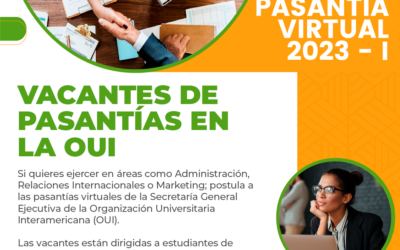 Pasantía Virtual – Secretaría General Ejecutiva de la OUI