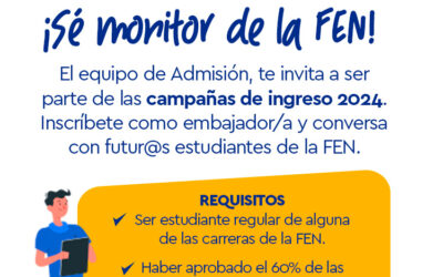 ¡Trabaja como Monitor FEN!