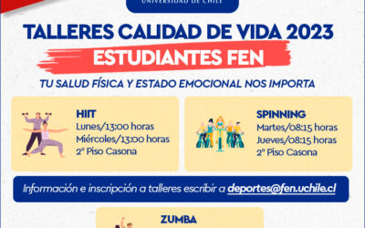 Inscríbete a los Talleres Calidad de Vida 2023
