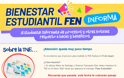INFORMATIVO BIENESTAR ESTUDIANTIL